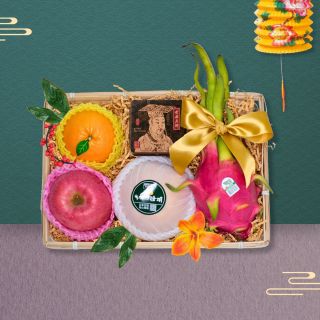 Mid-Autumn Fruit Basket with Kee Wah Mooncake