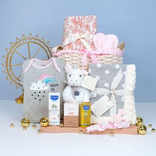 Cosy Baby Girl Gift Basket