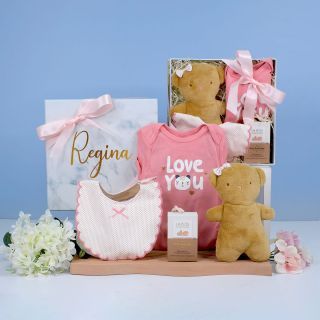 Personalized Baby Girl Gift Set