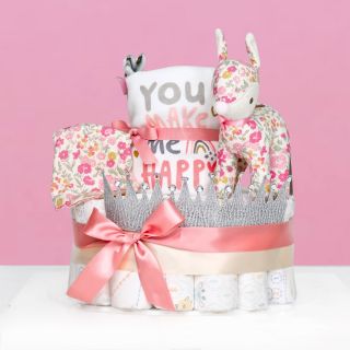 Dream Deer Diaper Cake For Baby Girl