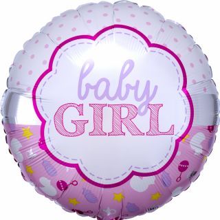 Baby Girl Scallop Balloon