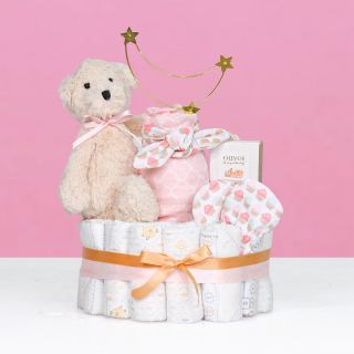 Little Bear Diaper Cake For Girl