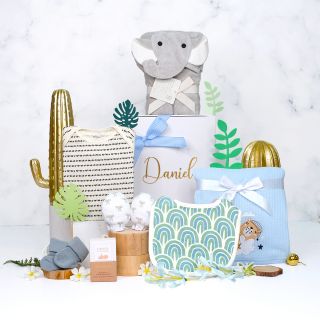 Personalization Wild Gift Set For Baby Boy
