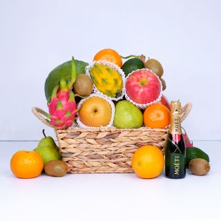 Mini Moet Fruit Basket