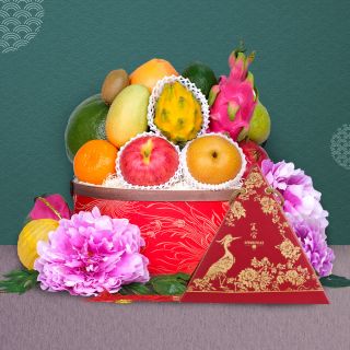 Dragon Boat Festival Hamper-Premium Fruit Hamper with Shangri-La Rice Dumpling