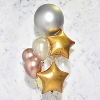 Gold Star Balloon Bouquet