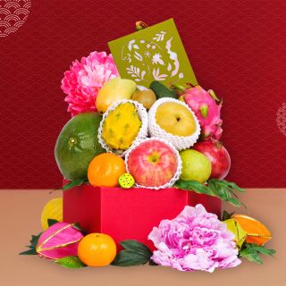 Bright Moon Fruit Gift Box With Landmark Mandarin Oriental Hong Kong Mooncake