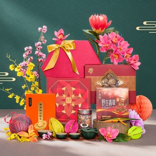 中秋節禮籃-月光禮盒配半島或香格里拉月餅及頂級海味