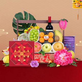 中秋節禮籃-賞月日本韓國水果籃(可配月餅)