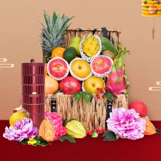中秋節禮籃-節日水果禮籃配置地文華東方酒店月餅