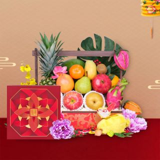 Mid-Autumn Hampers-Moonlight Fruit Hamper with Peninsula Mooncake