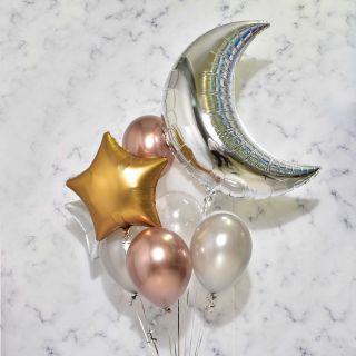 Silver Moon Balloon Bouquet