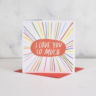 Urban Graphic I Love You So Much Card
