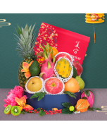 特色水果禮盒配香格里拉月餅