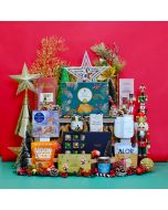 Christmas Hampers-Christmas Joyful Hamper with Peninsula Cookies & Champagne