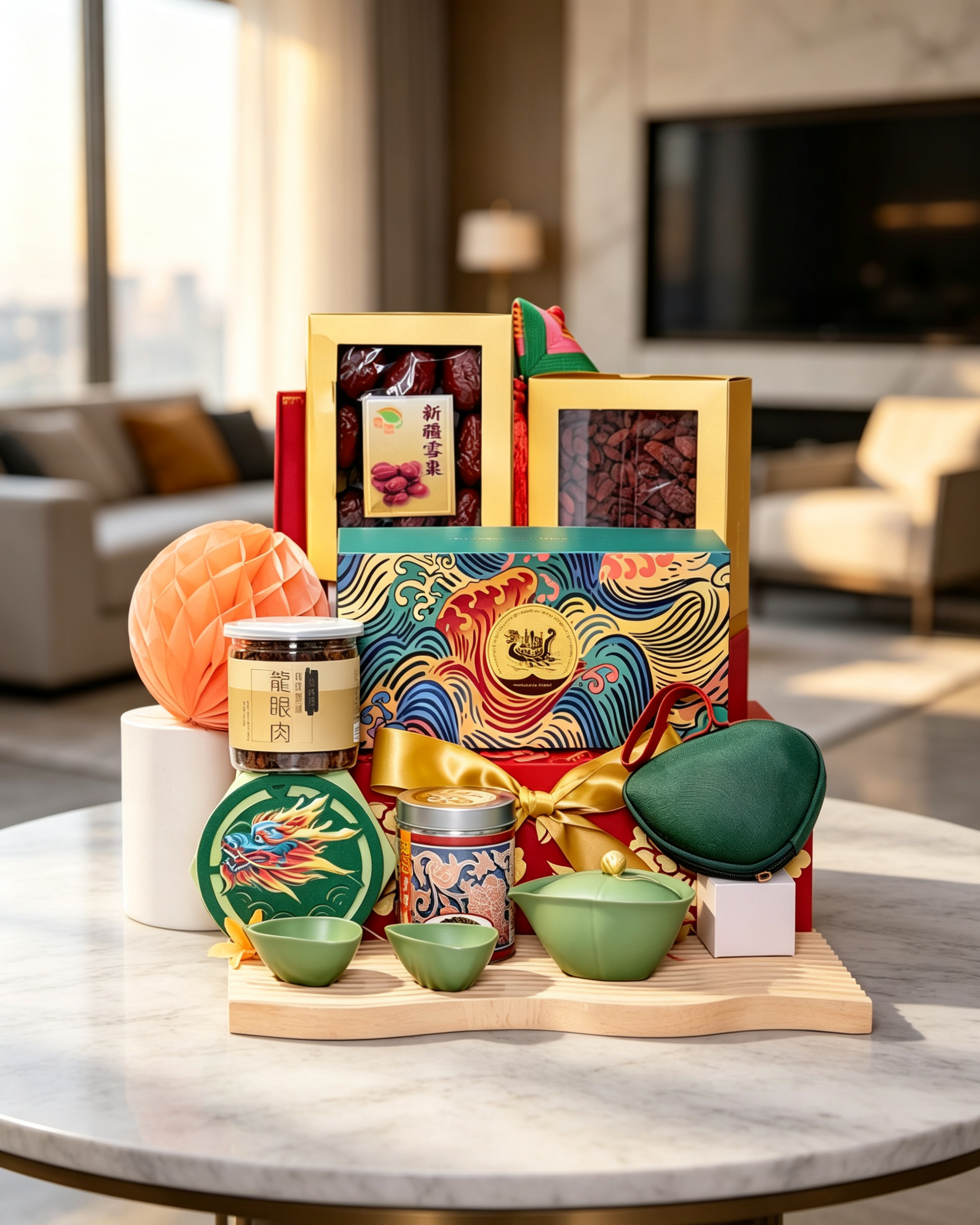 Dragon Boat Hampers- Dragon Boat Joy Hamper with Shangri-La Rice Dumpling