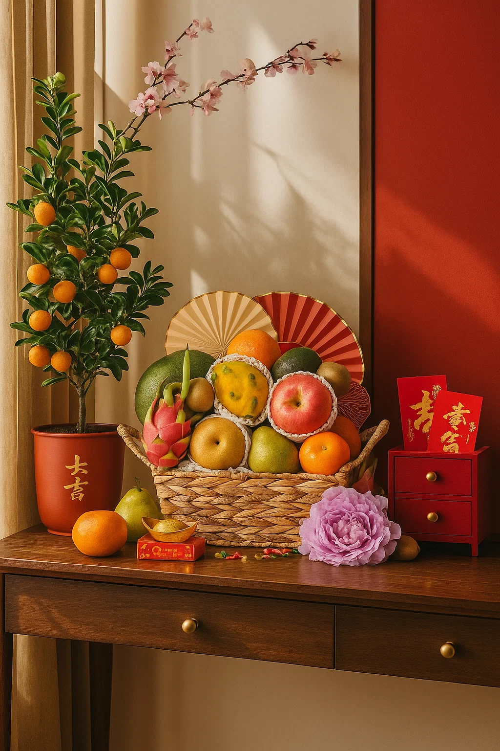 Chinese New Year Hampers- CNY Traditional Fruit Hamper